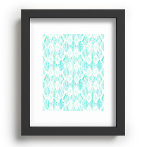 Lisa Argyropoulos Harlequin Marble Mint Recessed Framing Rectangle