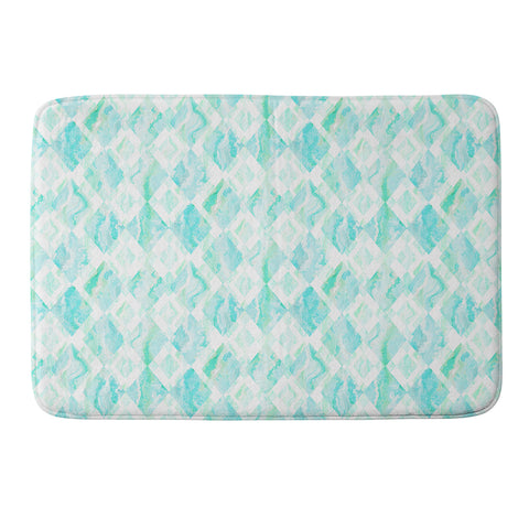 Lisa Argyropoulos Harlequin Marble Mint Memory Foam Bath Mat