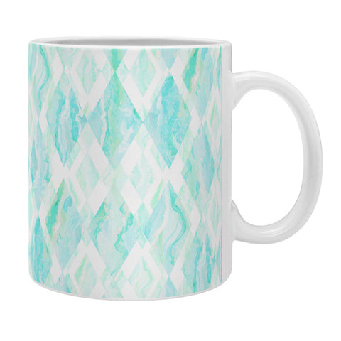 Lisa Argyropoulos Harlequin Marble Mint Coffee Mug
