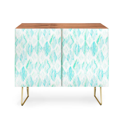 Lisa Argyropoulos Harlequin Marble Mint Credenza