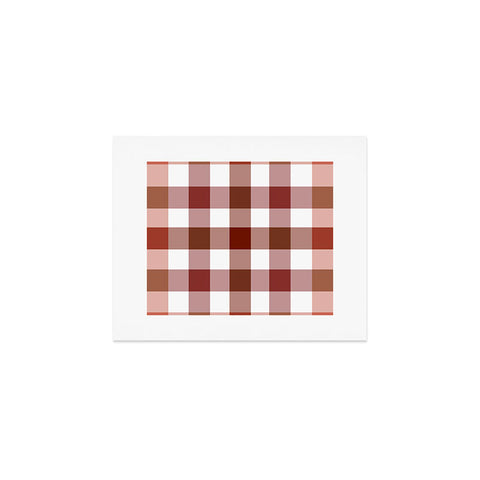 Lisa Argyropoulos Harvest Plaid Terracotta Art Print