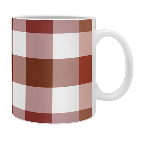 Lisa Argyropoulos Harvest Plaid Terracotta Coffee Mug