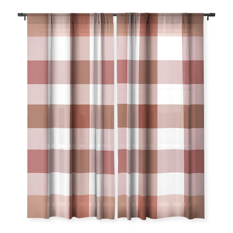 Lisa Argyropoulos Harvest Plaid Terracotta Sheer Non Repeat