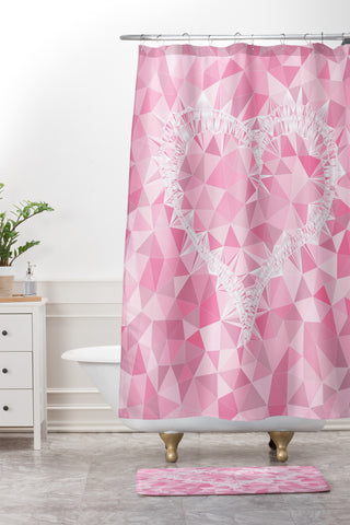 Lisa Argyropoulos Heart Electric Shower Curtain And Mat