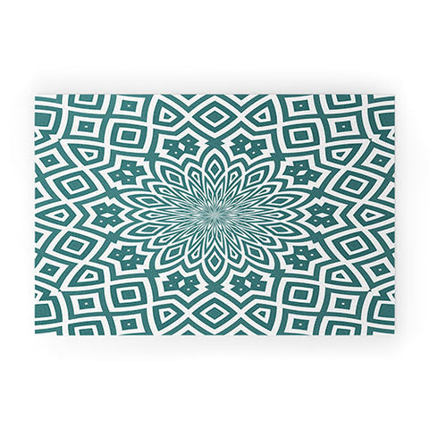 Lisa Argyropoulos Helena Teal Welcome Mat