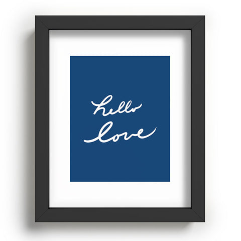 Lisa Argyropoulos Hello Love Blue Recessed Framing Rectangle