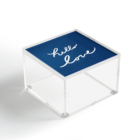 Lisa Argyropoulos Hello Love Blue Acrylic Box