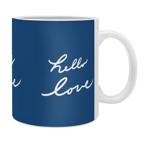 Lisa Argyropoulos Hello Love Blue Coffee Mug