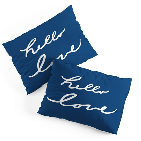 Lisa Argyropoulos Hello Love Blue Pillow Shams