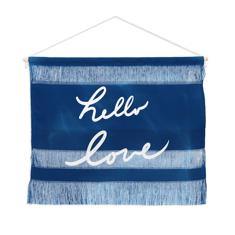 Lisa Argyropoulos Hello Love Blue Wall Hanging Landscape