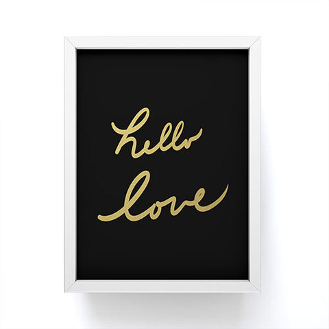 Lisa Argyropoulos hello love Framed Mini Art Print