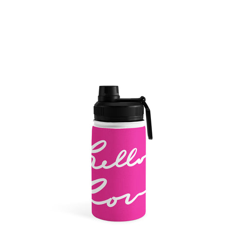 Lisa Argyropoulos Hello Love Glamour Pink Water Bottle