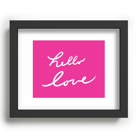 Lisa Argyropoulos Hello Love Glamour Pink Recessed Framing Rectangle
