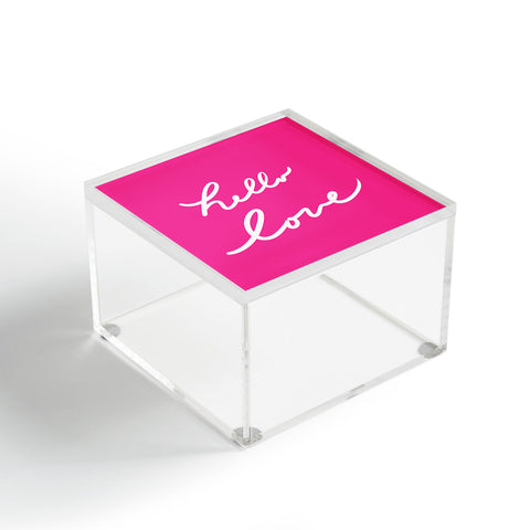 Lisa Argyropoulos Hello Love Glamour Pink Acrylic Box