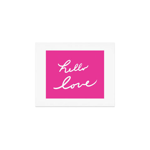 Lisa Argyropoulos Hello Love Glamour Pink Art Print