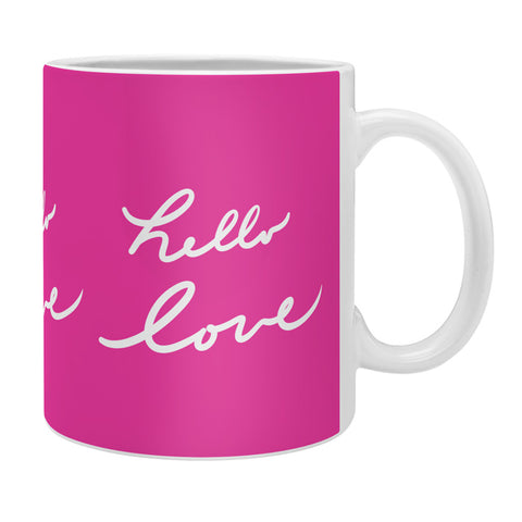 Lisa Argyropoulos Hello Love Glamour Pink Coffee Mug