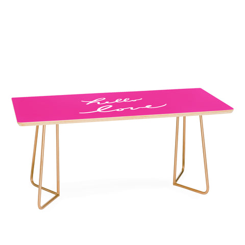 Lisa Argyropoulos Hello Love Glamour Pink Coffee Table