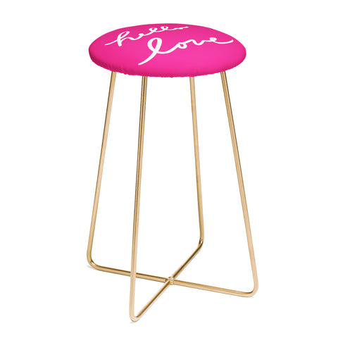 Lisa Argyropoulos Hello Love Glamour Pink Counter Stool