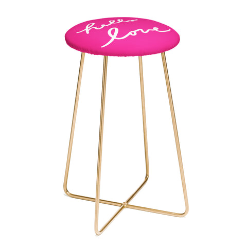 Lisa Argyropoulos Hello Love Glamour Pink Counter Stool