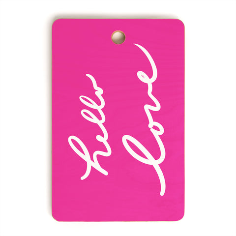 Lisa Argyropoulos Hello Love Glamour Pink Cutting Board Rectangle
