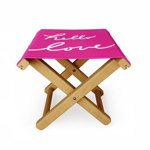 Lisa Argyropoulos Hello Love Glamour Pink Folding Stool