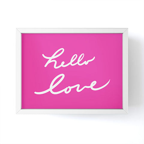 Lisa Argyropoulos Hello Love Glamour Pink Framed Mini Art Print