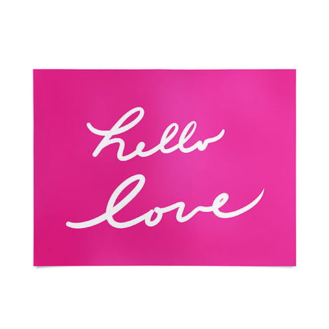 Lisa Argyropoulos Hello Love Glamour Pink Poster