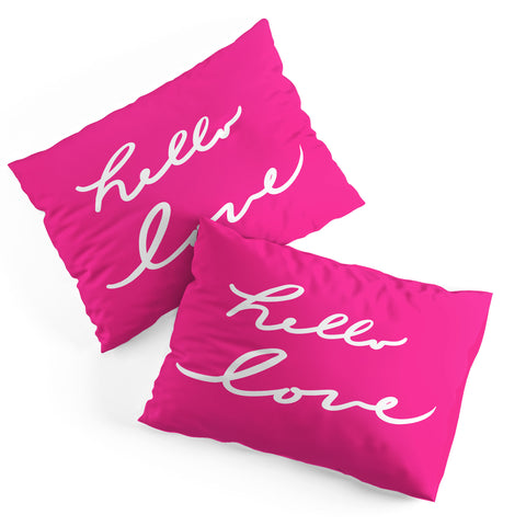 Lisa Argyropoulos Hello Love Glamour Pink Pillow Shams