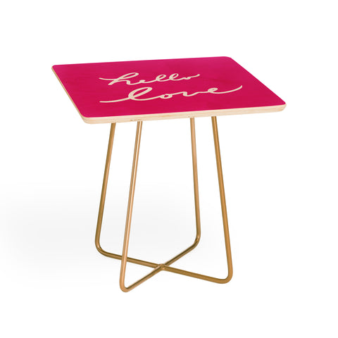 Lisa Argyropoulos Hello Love Glamour Pink Side Table