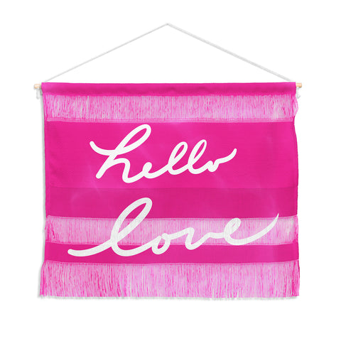 Lisa Argyropoulos Hello Love Glamour Pink Wall Hanging Landscape