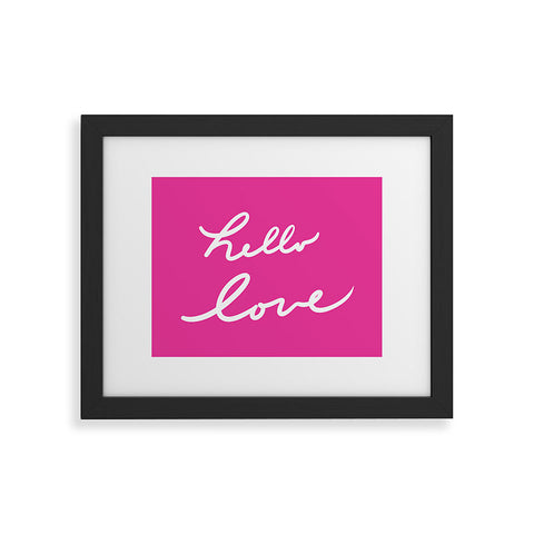 Lisa Argyropoulos Hello Love Glamour Pink Framed Art Print