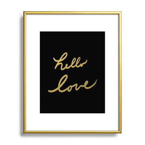 Lisa Argyropoulos hello love Metal Framed Art Print