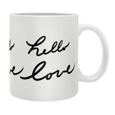 Lisa Argyropoulos Hello Love On White Coffee Mug