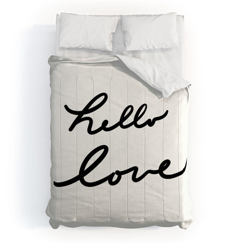 Lisa Argyropoulos Hello Love On White Comforter