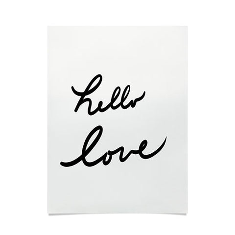 Lisa Argyropoulos Hello Love On White Poster
