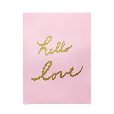 Lisa Argyropoulos hello love pink Poster