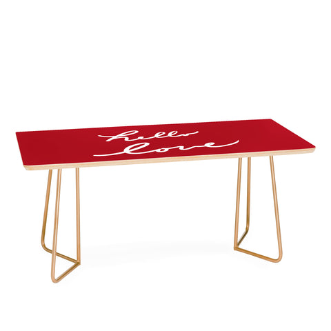 Lisa Argyropoulos hello love red Coffee Table
