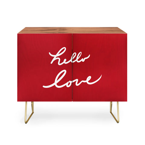 Lisa Argyropoulos hello love red Credenza