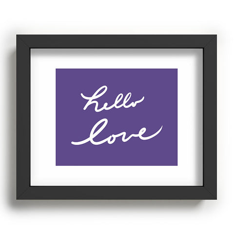Lisa Argyropoulos Hello Love Violet Recessed Framing Rectangle