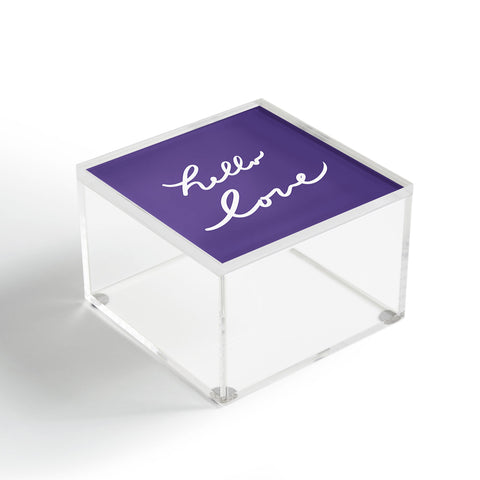 Lisa Argyropoulos Hello Love Violet Acrylic Box
