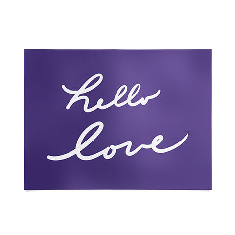 Lisa Argyropoulos Hello Love Violet Poster