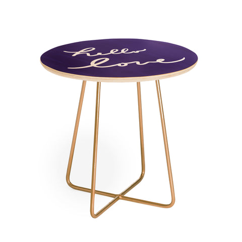 Lisa Argyropoulos Hello Love Violet Round Side Table
