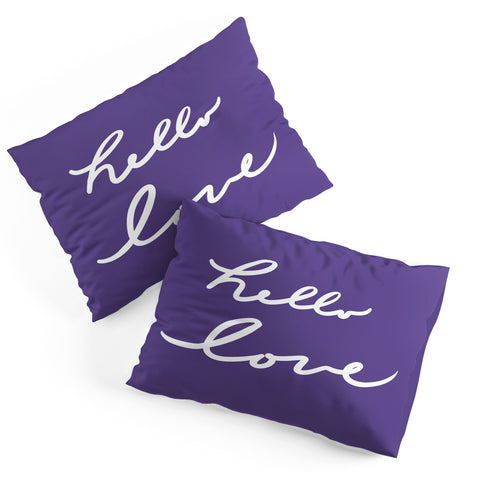 Lisa Argyropoulos Hello Love Violet Pillow Shams