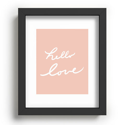 Lisa Argyropoulos Hello Love Warm Blush Recessed Framing Rectangle