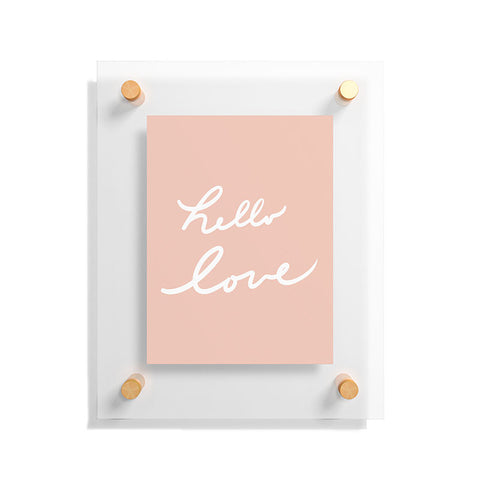 Lisa Argyropoulos Hello Love Warm Blush Floating Acrylic Print