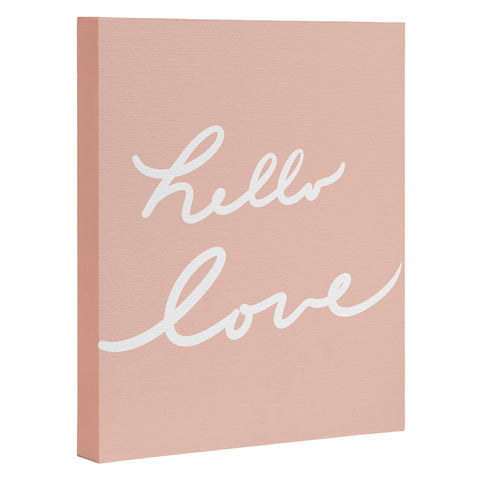 Lisa Argyropoulos Hello Love Warm Blush Art Canvas
