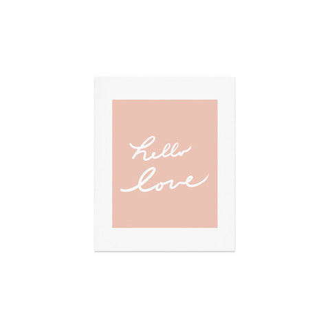 Lisa Argyropoulos Hello Love Warm Blush Art Print