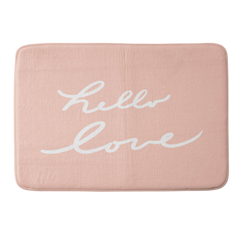 Lisa Argyropoulos Hello Love Warm Blush Memory Foam Bath Mat