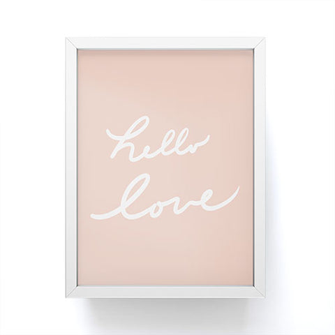 Lisa Argyropoulos Hello Love Warm Blush Framed Mini Art Print