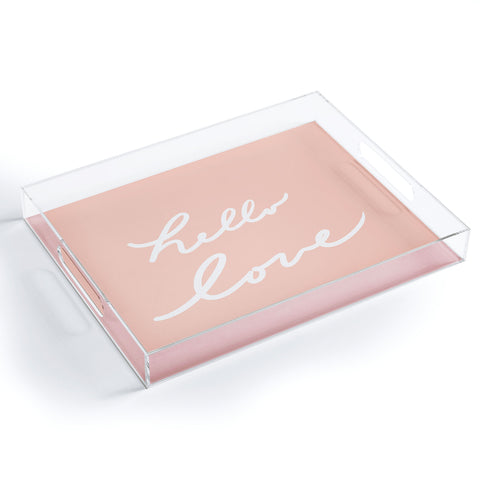 Lisa Argyropoulos Hello Love Warm Blush Acrylic Tray